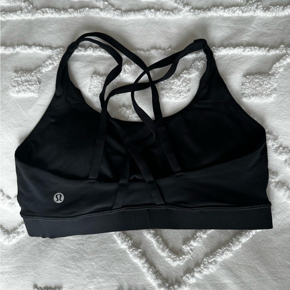 Lululemon energy bra (peloton) - black size 8 - Picture 2 of 2